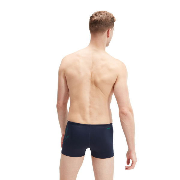 Плавки-шорты Speedo HyperBoom Placement Aquashort (Мужской; 38 (54); темно-синий/зеленый)